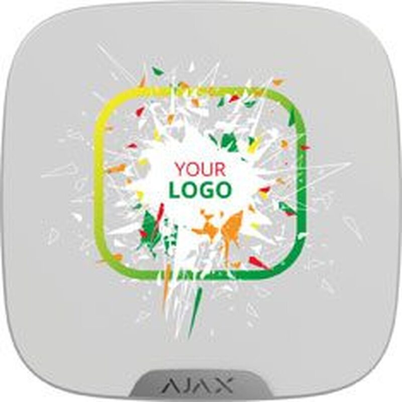 Ajax napisna ploščica – Brandplate for StreetSiren DoubleDeck white (10pcs),
