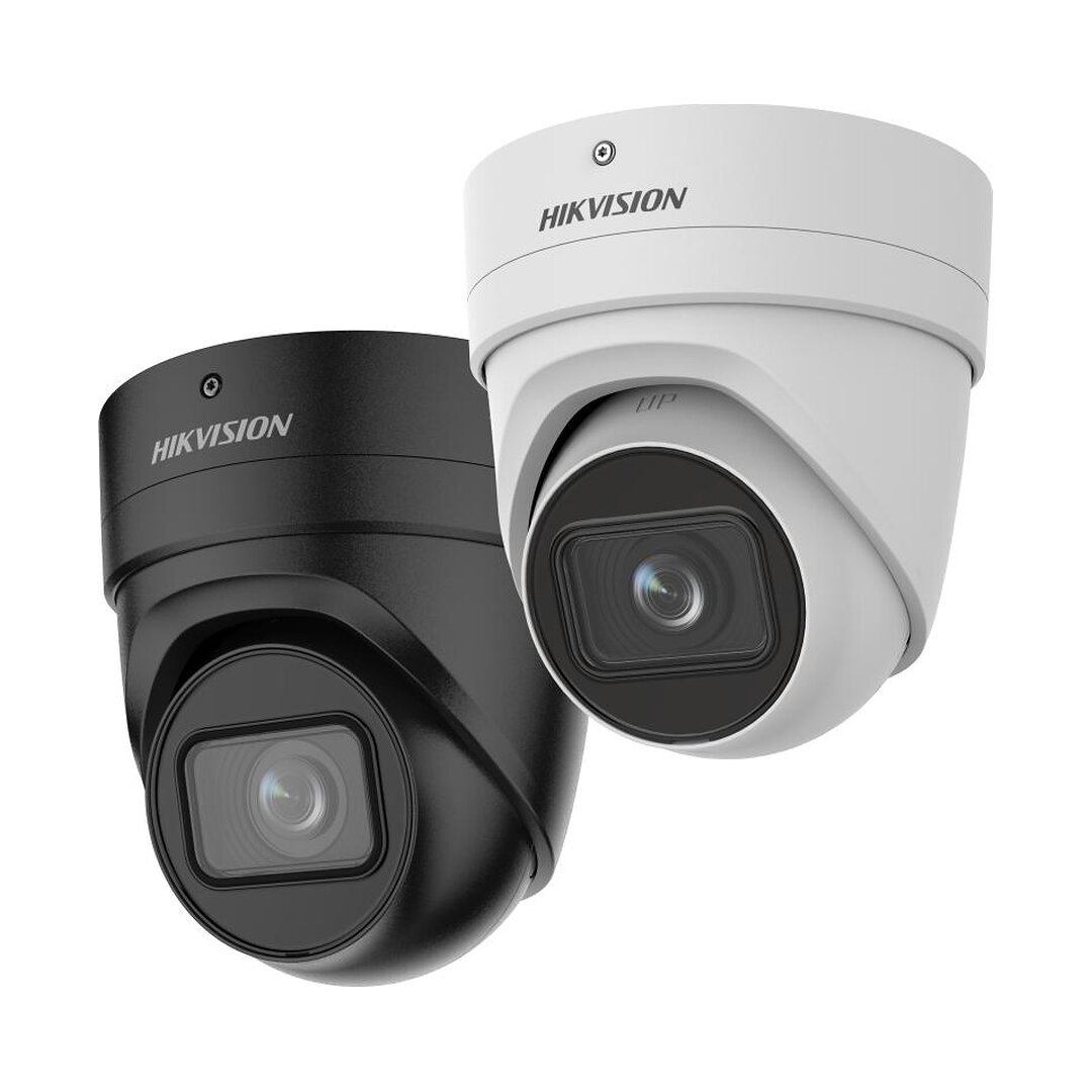 Hikvision turretna IP-kamera 4 Mp AcuSense – DS-2CD2H46G2-IZS (2.8–12 mm) črna